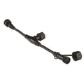 Brilliant Lighting T Piece Connector - 4-Pin RGB Garden Light Splitter - IP68 Waterproof - 15mm x 15mm x 100mm - Black - SuperSaverAU - view 3
