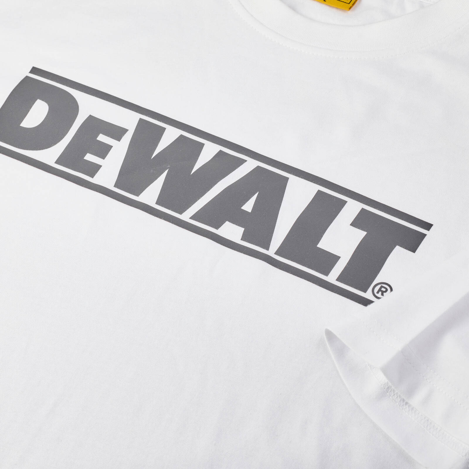DEWALT White Oxide Crew Neck Shirt - Men's Size XL, Cotton Polyester