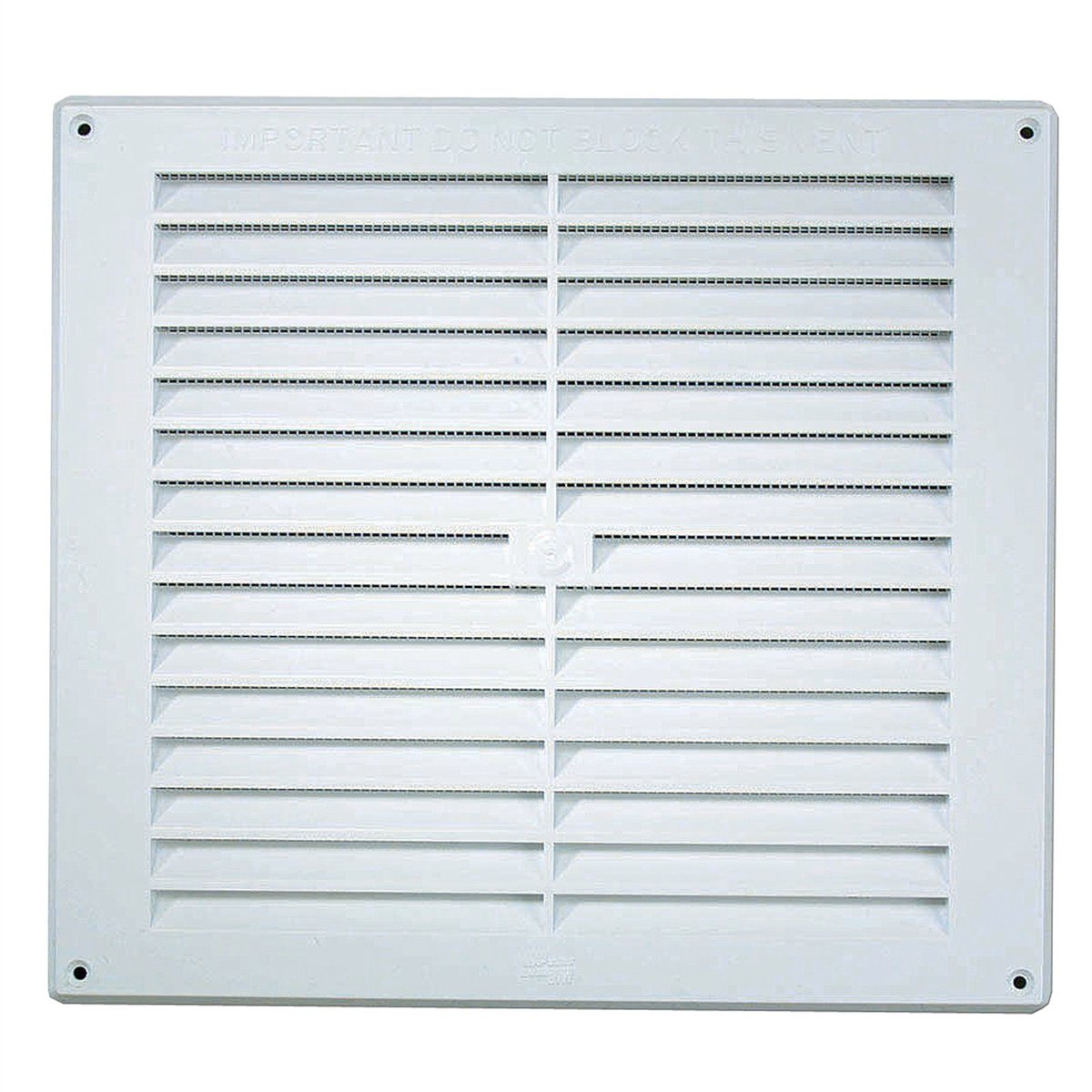Haron Wall Vent - 235 x 230mm - White Plastic - Secure Installation - SuperSaverAU - view 1