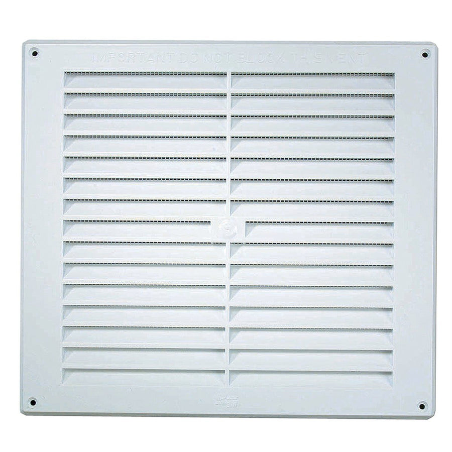 Haron Wall Vent - 235 x 230mm - White Plastic - Secure Installation - SuperSaverAU - view 1