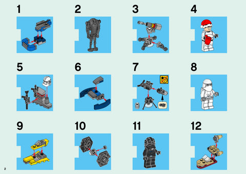 LEGO 75056 Star Wars Advent Calendar - Hoth Holiday Fun - SuperSaverAU - view 1