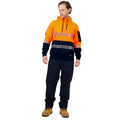 Citeco Mens Hi Vis Taped Hoodie, Reflective, Orange - Size XL