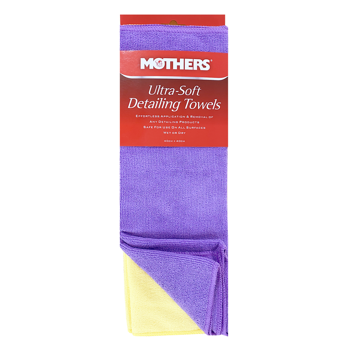 Mothers Ultra Soft Detailing Towels 4 Pack - 400mm x 400mm - Blue - Machine Washable - SuperSaverAU - view 1