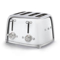 Smeg 50's Style 4 Slice Toaster - Chrome, Six Browning Levels, Independent Slot Control - TSF03SSAU