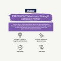 Dulux Precision 4L White Maximum Strength Adhesion Primer Indoor Outdoor