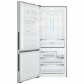 Westinghouse 425L Bottom Mount Fridge - Arctic Silver, Left Hinge, FreshSeal Crispers - WBE4302ACL