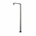 Rogerseller Pinch freestanding bath spout 250mm deep - Brushed Nickel finish - floor standing - 3606003207