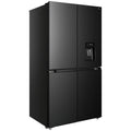 TCL 590L Quad Door Fridge - Black, Water Dispenser, Twist Ice Maker - TRF590QHB
