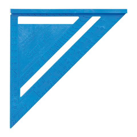 Empire 180mm Metric Polycast Rafter Square, Empire Blue