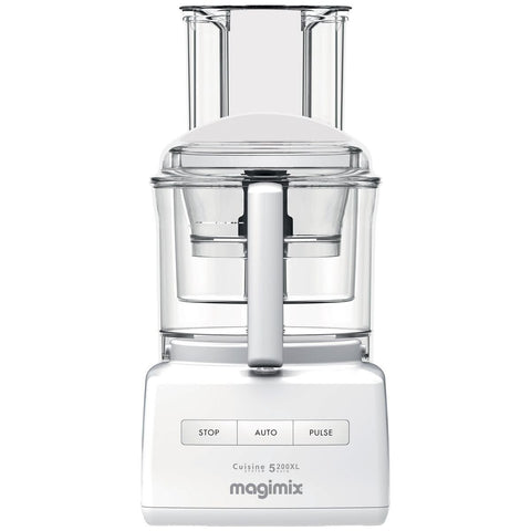 Magimix 5200XL Food Processor - 1100W Motor, Three Bowls, Citrus Press, Sabatier Blades, White - 18590AU