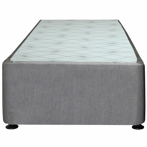 Sealy Long Single Spacesaver Base Left Drawers - Charcoal Fabric, Patented Module Support - 728146
