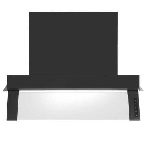Artusi 60cm Concealed Rangehood - Matte Black Glass Fascia - 714m³/h, 3 Fan Speeds - WUM60B