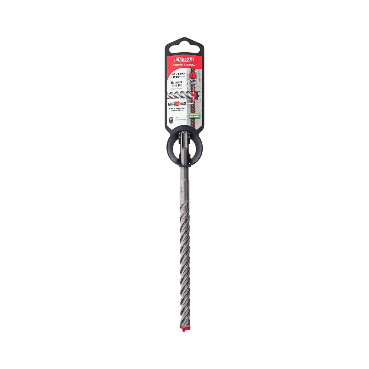 Diablo Rebar Demon SDS-Plus Hammer Drill 12 x 215mm - Durable Precision - SuperSaverAU - view 1