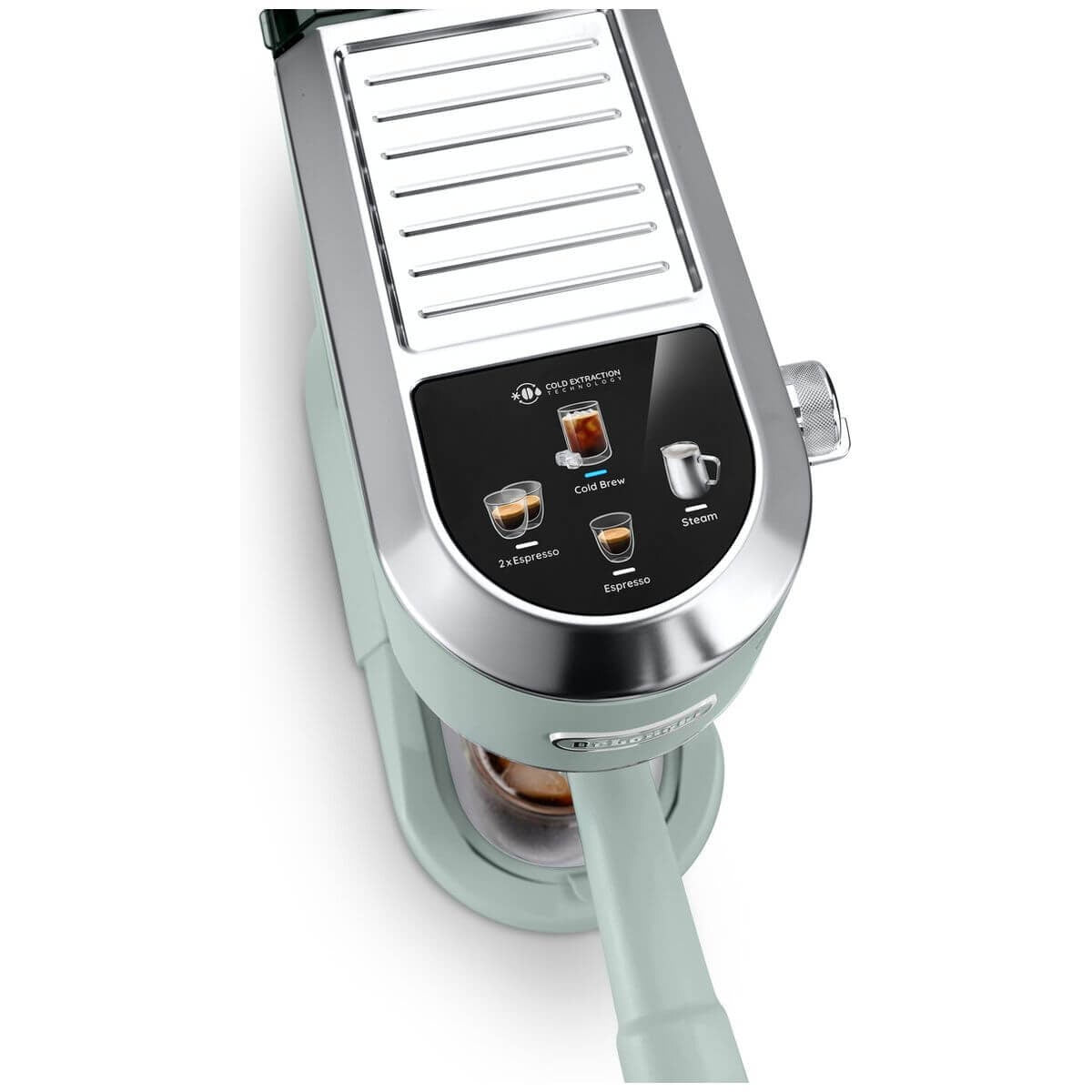 DeLonghi Dedica Duo Cold Brew Coffee Machine - 15 Bar Pump, Slim Full Metal Design, Green - EC890GR
