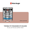 White Knight Rust Guard Epoxy Enamel Paint - 1L - Neutral Gloss - UV Resistant - SuperSaverAU - view 4