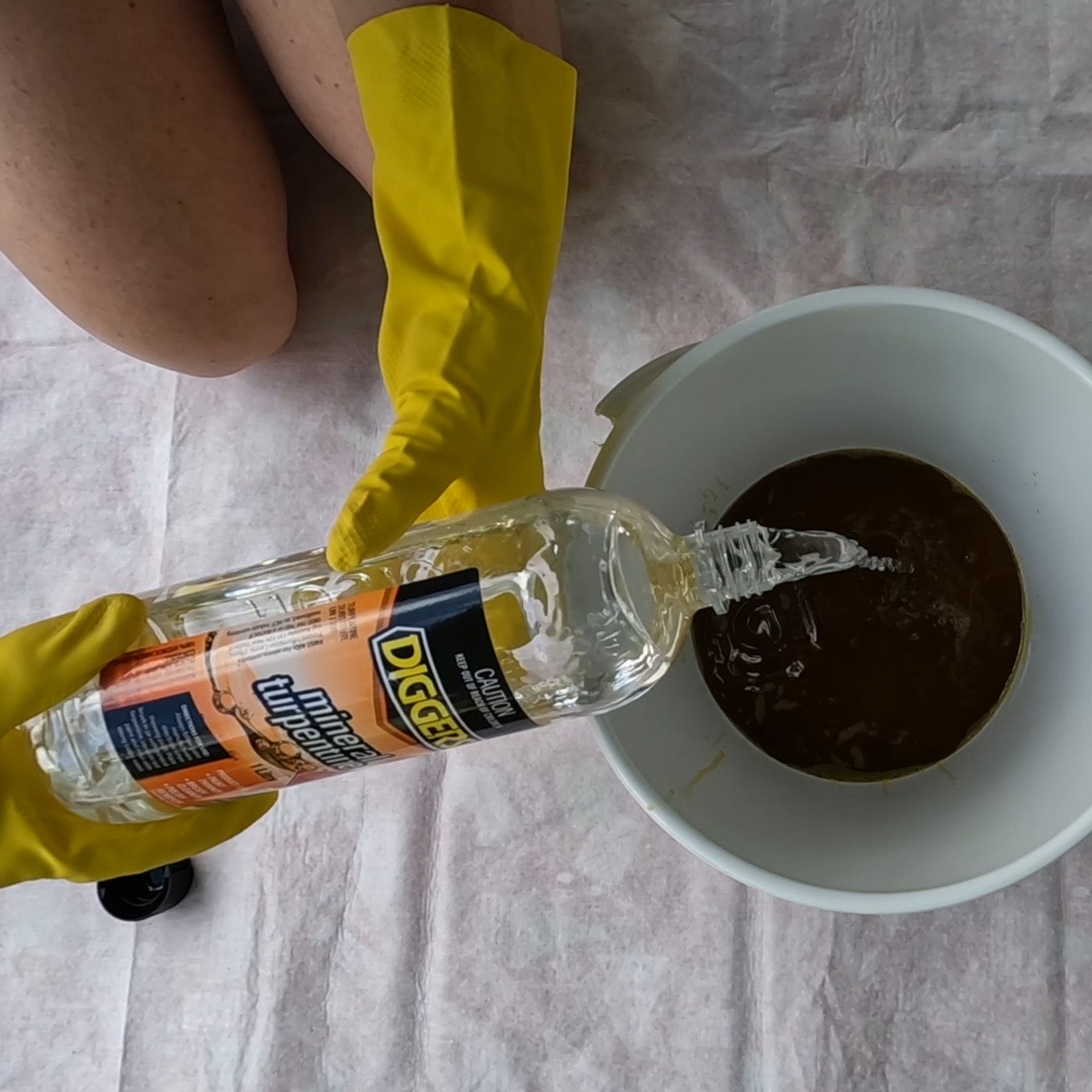 DIGGERS Mineral Turpentine 1L - Solvent Paint Thinner & Brush Cleaner