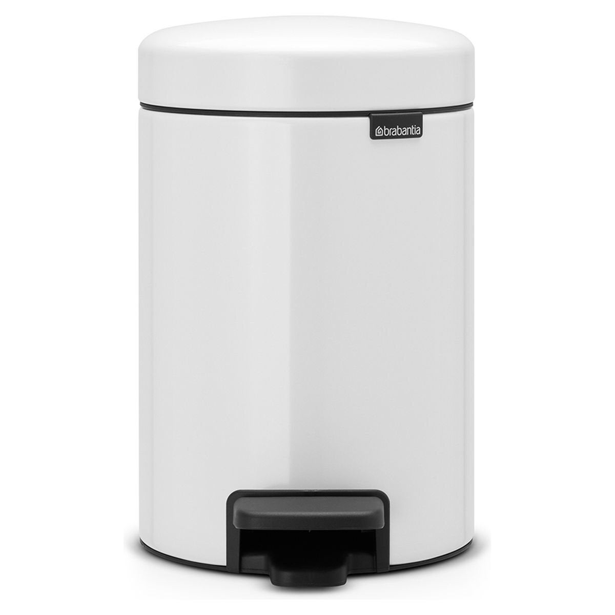 Brabantia NewICON 5L pedal bin - white finish, 10 Years manufacturer warranty - 01804