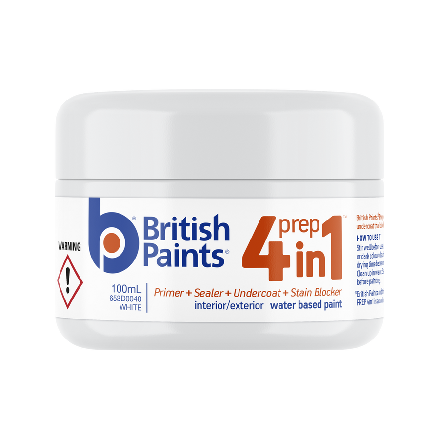 British Paints 4 In 1 Prep Primer - 100ml - Water Based - Fast Drying - SuperSaverAU - view 1