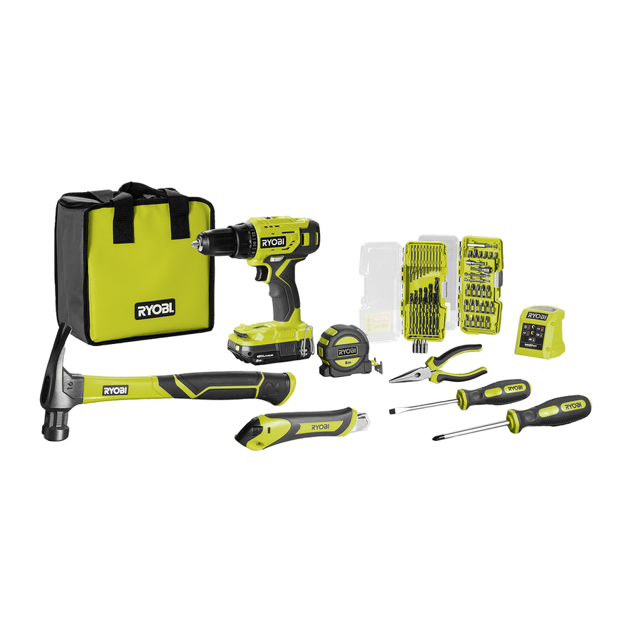 Ryobi 18V ONE+ Home Essentials Kit - 18V Drill Driver - 35-Piece Set - 4.5kg - SuperSaverAU - view 1