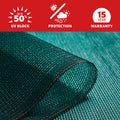 Coolaroo 1.83 x 6m Rainforest Garden Shade Cloth 50% UV Block