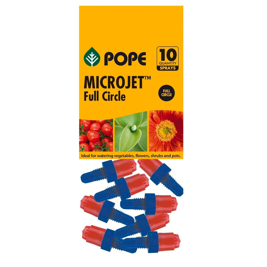 Pope Micro Full Circle Jet Spray 10 Pack - Polypropylene - 40 L/h - Ideal for Garden Beds - SuperSaverAU - view 1