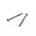Zenith M10 x 200mm Hot Dip Galvanised Cup Head Bolt and Nut - Each