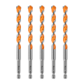 Kango 10 x 150mm Masonry Drill Bit 5 Pack - Carbide Tip, 1/4" Hex Shank