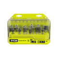 Ryobi 15 Piece Mixed Router Bit Set RRBM15S - ¼” Shank - Carbide Blades - Storage Case - SuperSaverAU - view 1