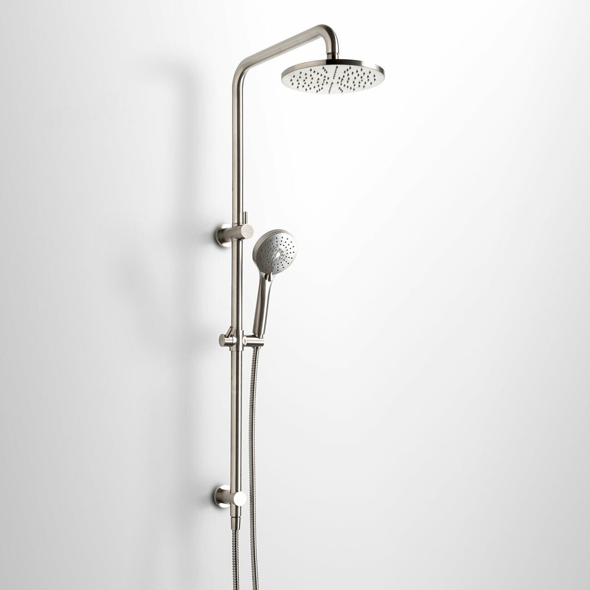 Rogerseller Tonic Dual Shower - 3 Star Water Rating, 9L/min - Brushed Nickel - 3506002807