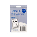 Packz This Way Up Label - 110 x 75mm - 60 Pack - Strong Adhesive - SuperSaverAU - view 1