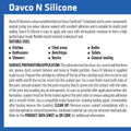 Sika Davco Neutral Cure N Silicone Sealant 300ml Gunmetal - Mould Resistant, Waterproof - SuperSaverAU - view 4