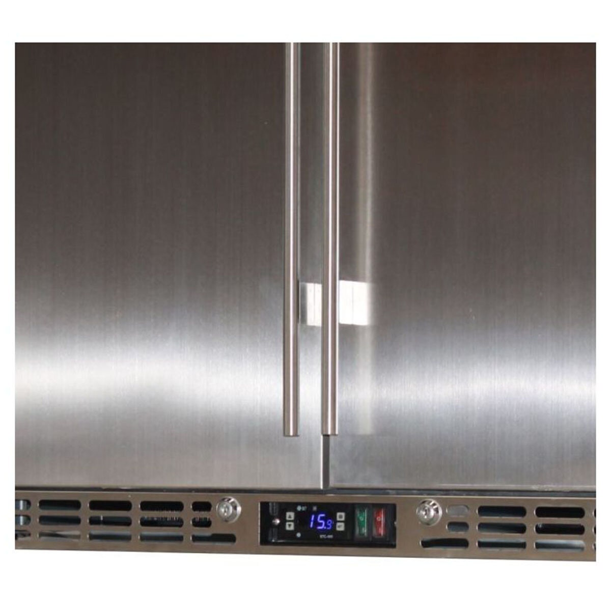 Rhino 208L Bar Fridge - Stainless Steel, Frost Free, LED Lighting, UV Protection - SG2H-SD