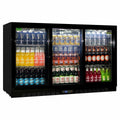 Rhino 330L Three Sliding Door Beverage Centre - Black, Frost Free, 8 Star Energy Rating - SG3S-B