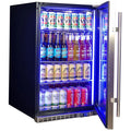 Schmick 164L Under Bench Stainless Steel Alfresco Bar Fridge - Lockable, Frost Free - SK146-SD