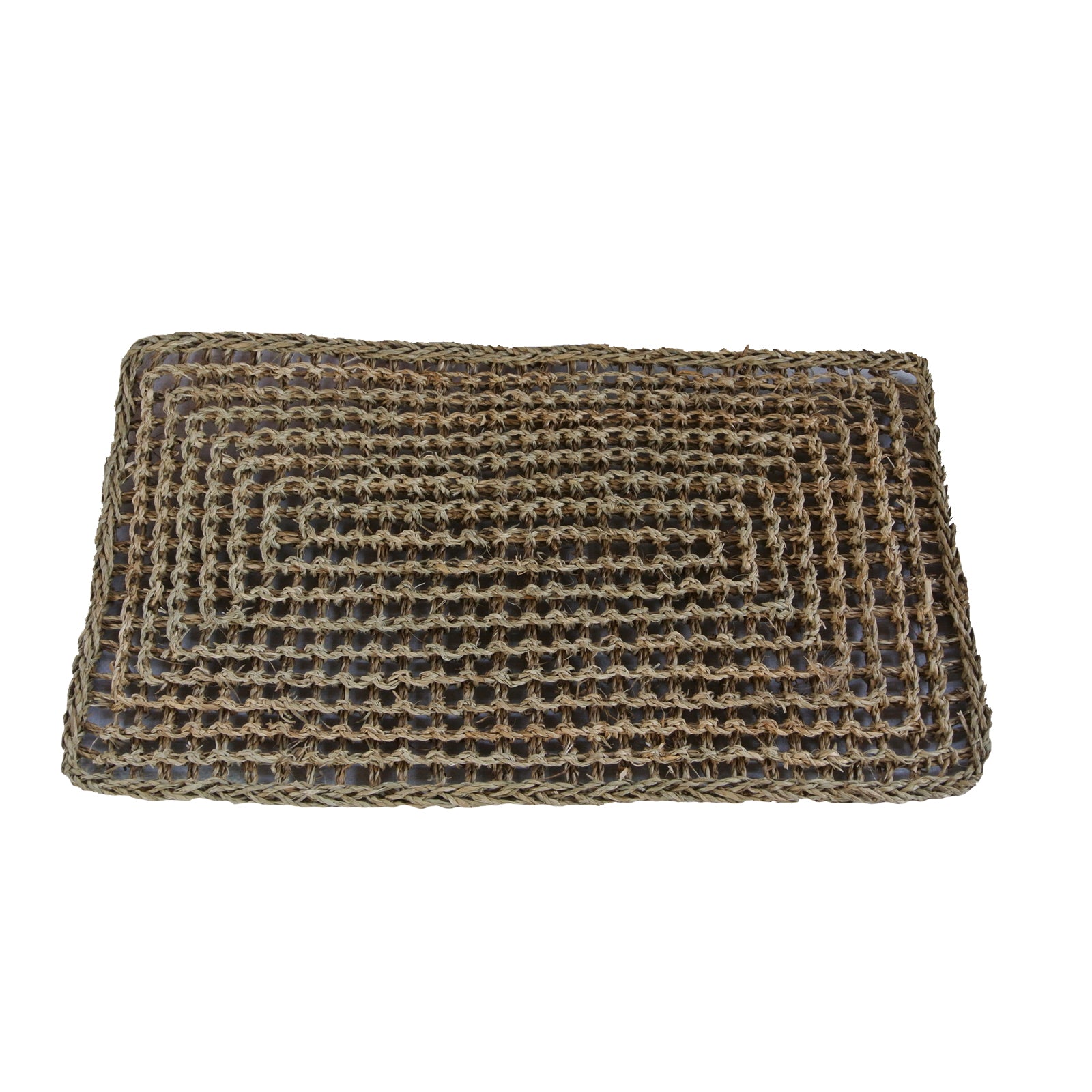 63 x 35cm Seagrass Door Mat - Natural