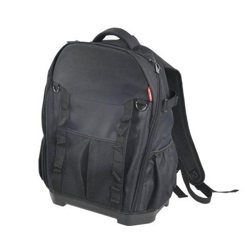 Trojan Tool Backpack with Tool Organiser - 300mm x 450mm x 200mm - Black - Durable Storage Solution - SuperSaverAU - view 1