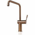 Titan Essentials Squareneck Kitchen Mixer Tap - Rose Gold, Diamond Knurled Handle, 5 Star WELS - TTRG1