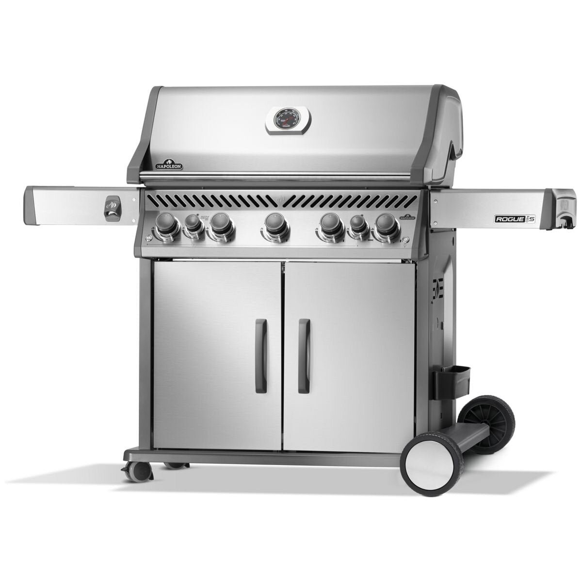 Napoleon Rogue Pro-S 625 5 Burner LPG Freestanding BBQ - Silver - Side Burner - RPS625RSIBPSS-2-AU