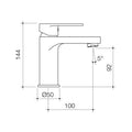 Flexispray Havana Lead Free Basin Mixer Chrome, 4.5L/min 6 Star, Ceramic Disc Hob Mount