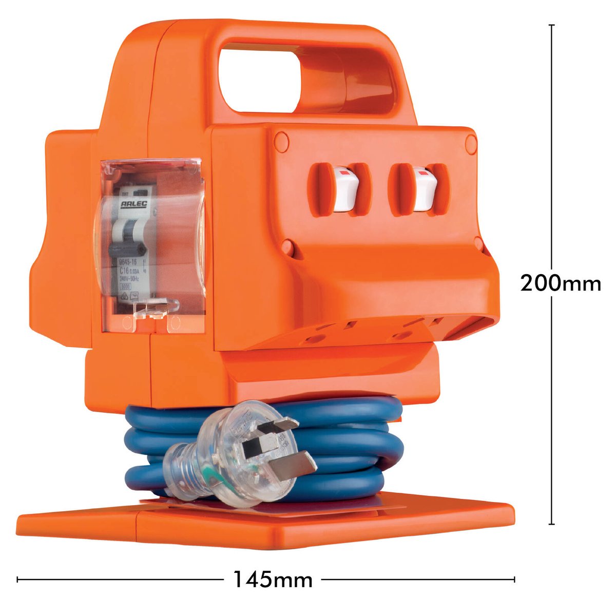 Arlec 15A 4 Outlet Heavy Duty Power Block - 2m Cord - Weatherproof - SuperSaverAU - view 4