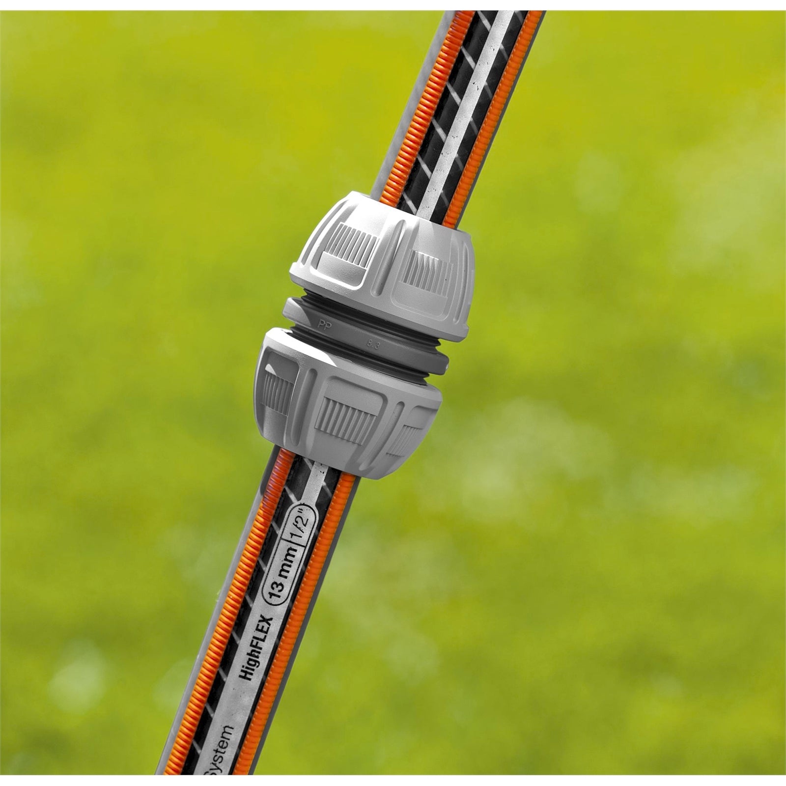 GARDENA 13mm Hose Joiner / Repairer - Plastic Tool-Free Garden Fitting
