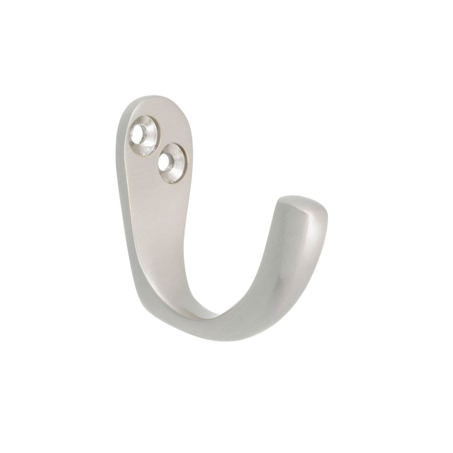 Zenith Robe Hook - 40mm Solid Brass - Brushed Nickel - Durable Design - SuperSaverAU - view 1