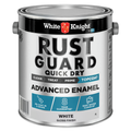 White Knight Rust Guard 4L White Gloss Quick Dry Advanced Enamel Paint
