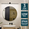 Brilliant Miro 90cm Black Matt LED Vanity and Wall Light Indoor 22383/06