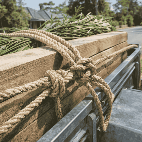 Grunt 10mm x 10m Sisal Twisted Rope, Natural Fibre, 400kg Break Strength, Weather Resistant