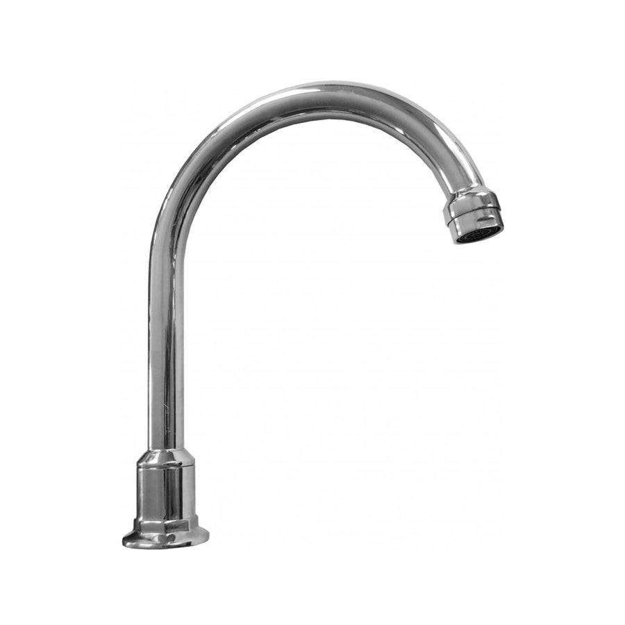Shaw Mason Chrome Swivel Hob Spout - 175mm - Brass - Durable & Stylish - SuperSaverAU - view 1