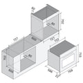 ILVE 76cm Panoramagic Series built-in oven - 114L, 15 functions, stainless steel, probe - OV30PMT3SS
