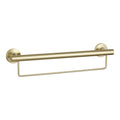 evekare 600mm Brushed Brass Towel Rail with Grab Rail Grade 304 Stainless Steel