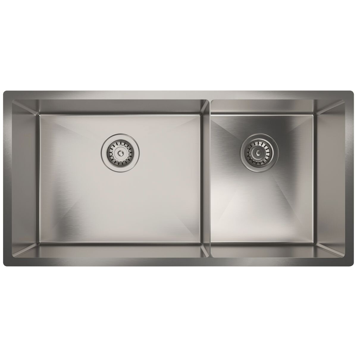 Alto Double Bowl Stainless Steel Sink - 50L and 34L Bowls - 304 18/10 Steel - ALTO5034