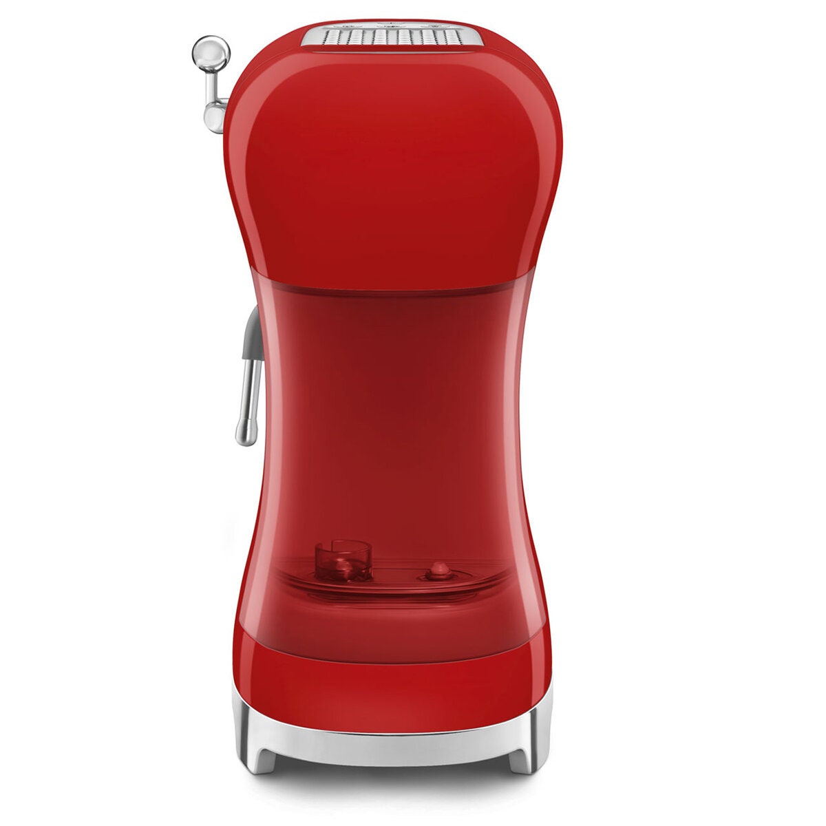 Smeg 50s Style Espresso Coffee Machine - 15 Bar, ThermoBlock, Steam Wand, Red - ECF02RDAU